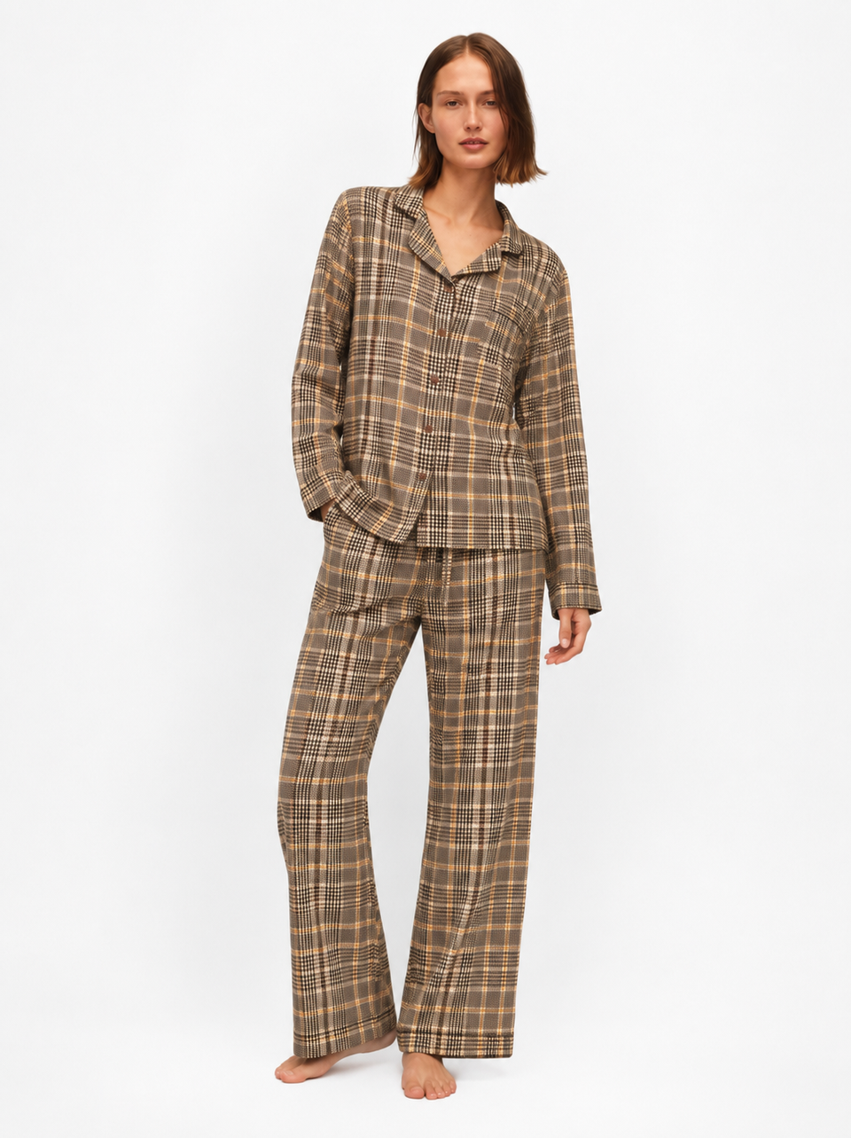 Set Pantalon Amsterdam Vintage Sand Plaid