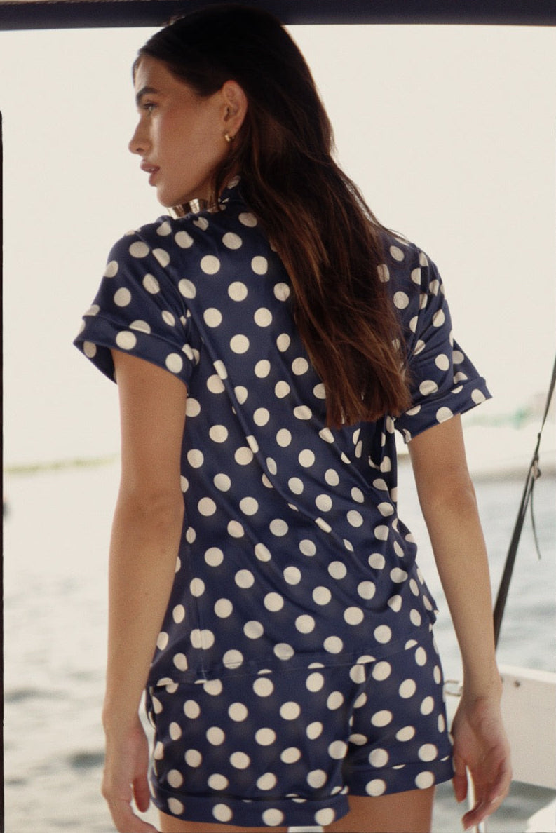 Set short Paris Gray Dots