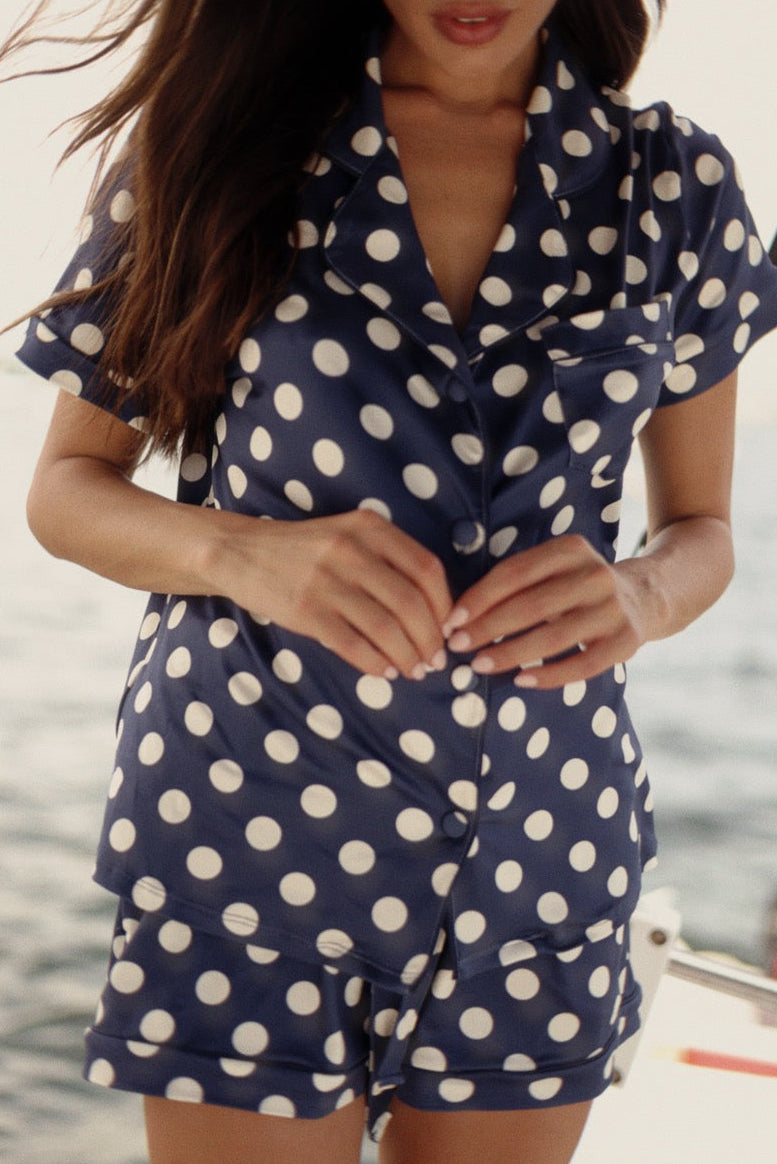 Set short Paris Gray Dots
