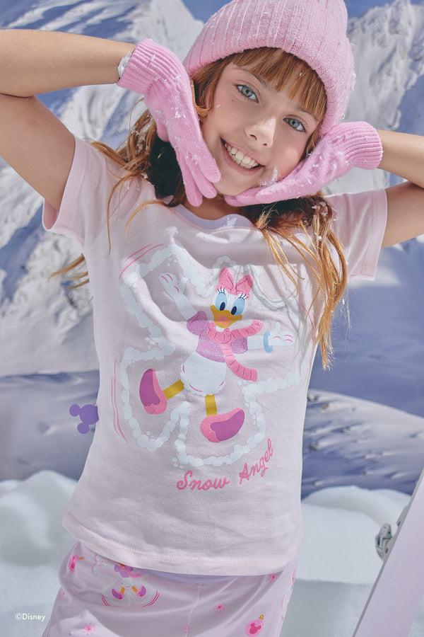 Conjunto Pantalón Elástico Rosa Kids Daisy