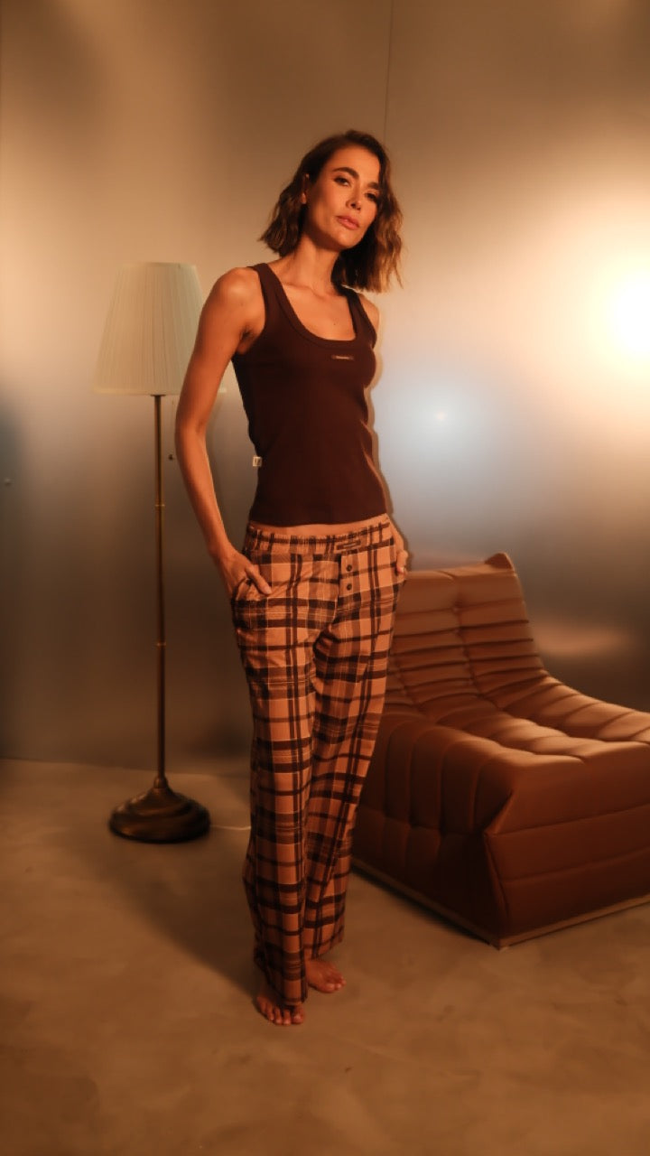 Set Pantalon London Sandstone Plaid