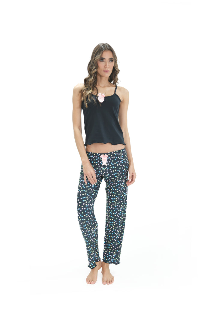 Imagen del producto: Conjunto pantalón negro estrellas pequeñas