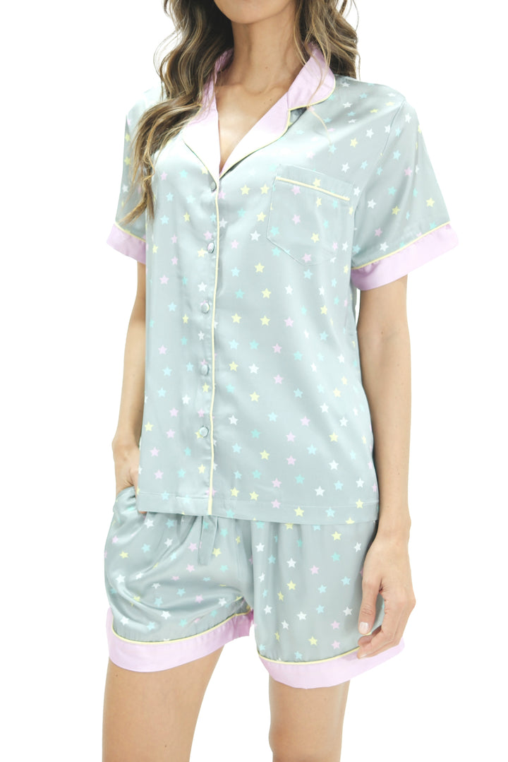 Imagen del producto: Conjunto short gris estrellas colores