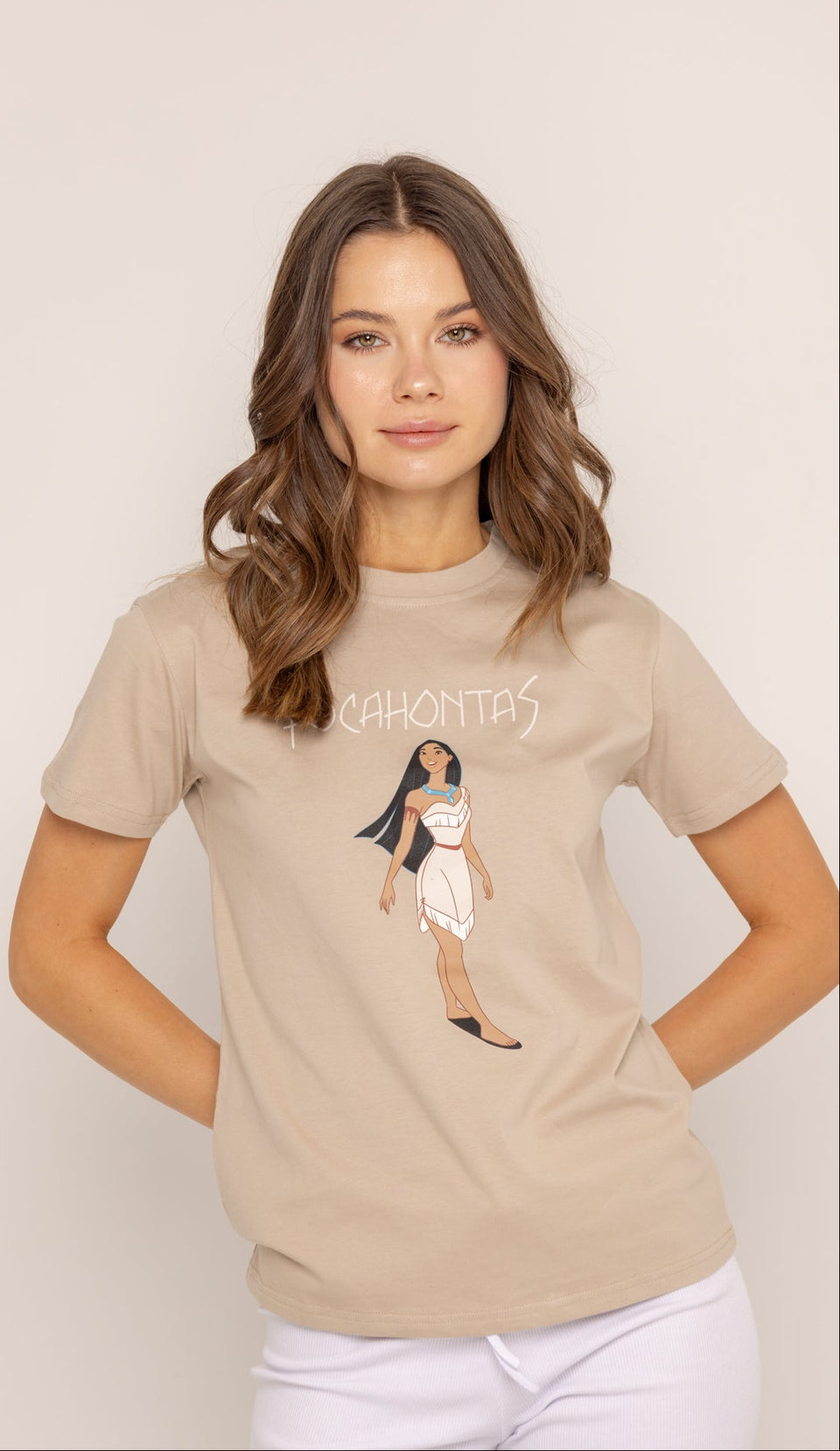T-Shirt marron Pocahontas