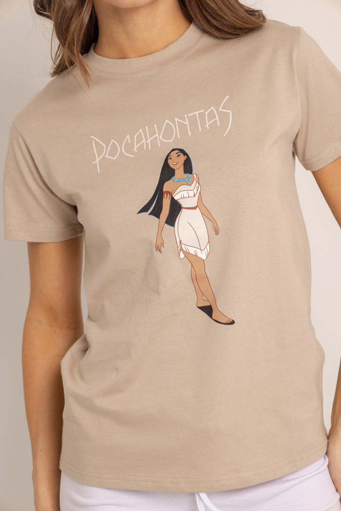 T-Shirt marron Pocahontas