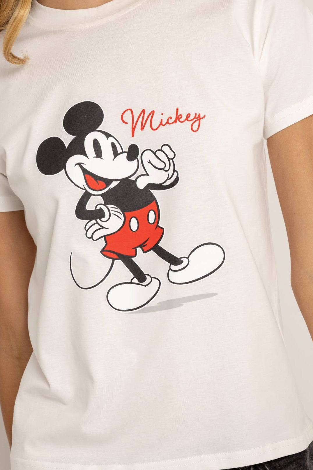 T-Shirt Kids Blanca Mickey Mouse