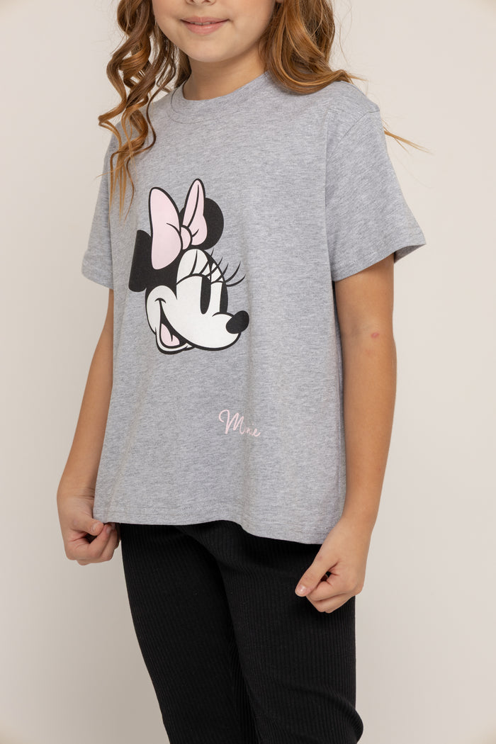 T-Shirt Kids Gris Minnie Mouse
