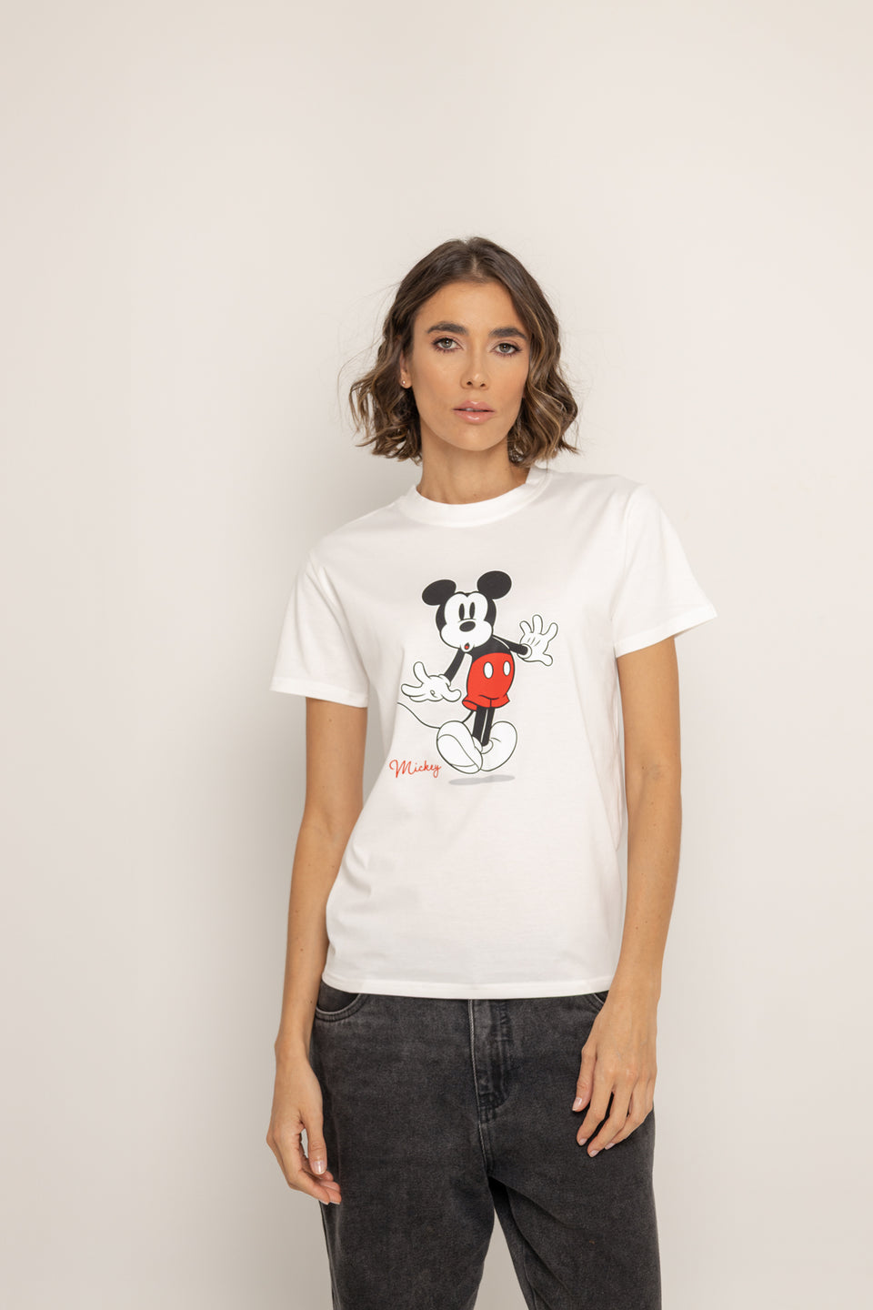 T-Shirt Blanca Mickey Mouse