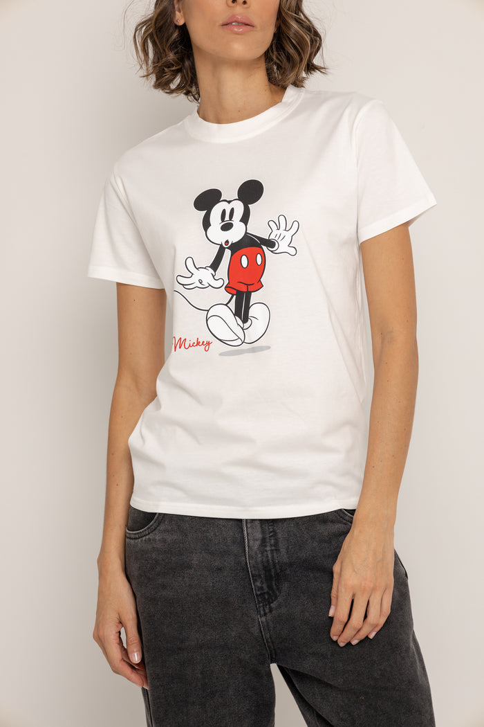 T-Shirt Blanca Mickey Mouse