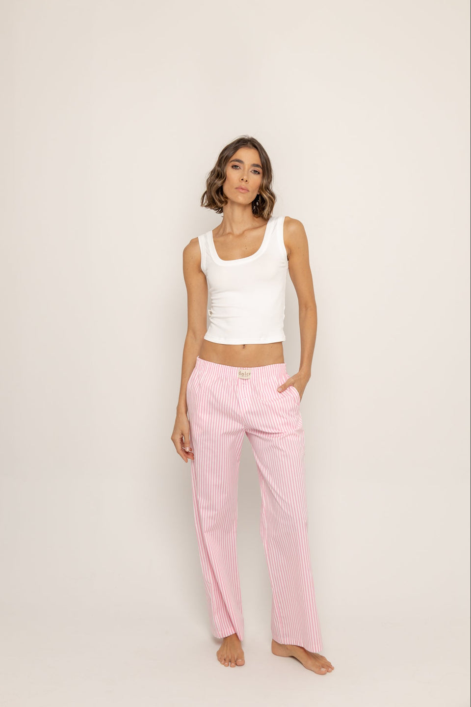 Set pantalón Capri Rosa Sakura