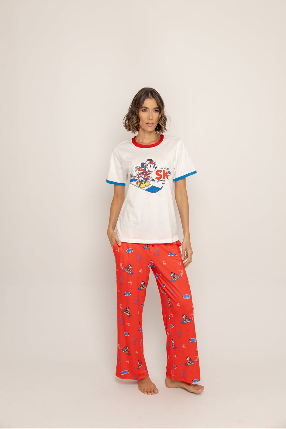 Conjunto Pantalón Elástico Rojo Minnie