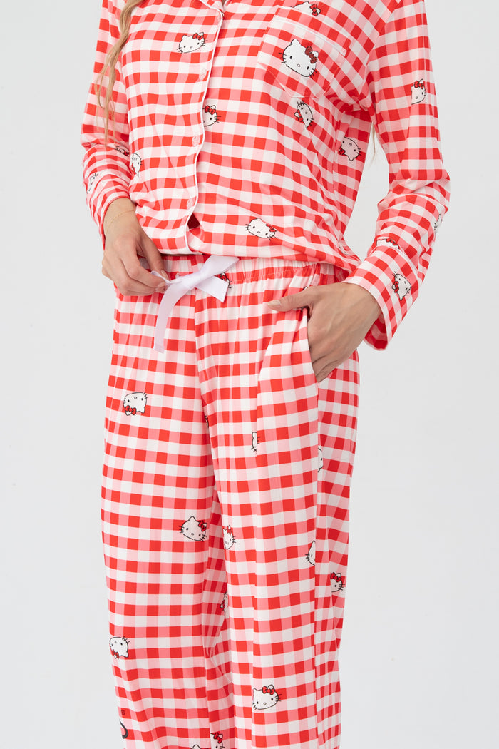Set pantalón Amsterdam rojo con blanco