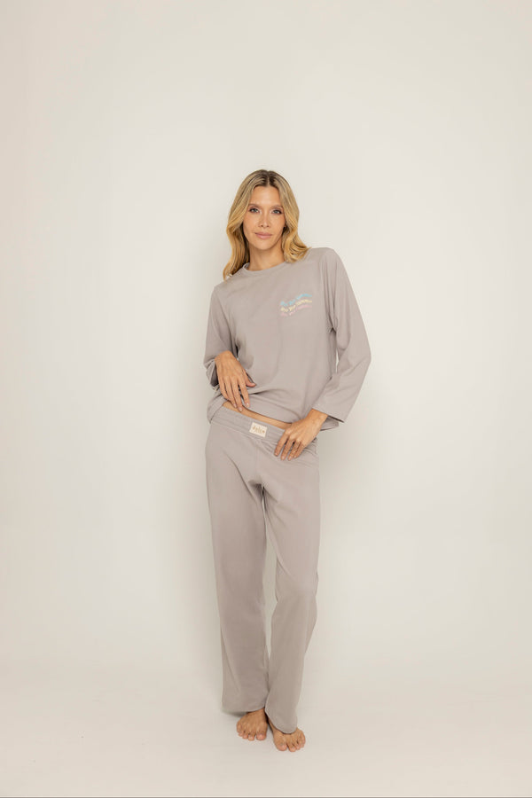 Conjunto pantalón térmico gris
