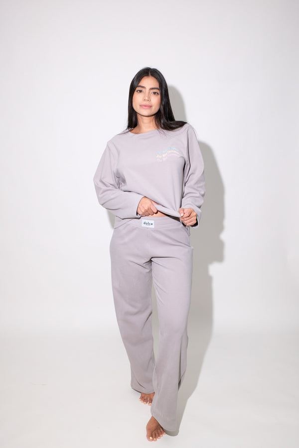 Conjunto pantalón térmico gris