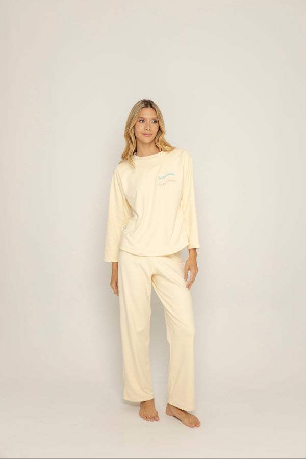 Conjunto pantalón térmico amarillo