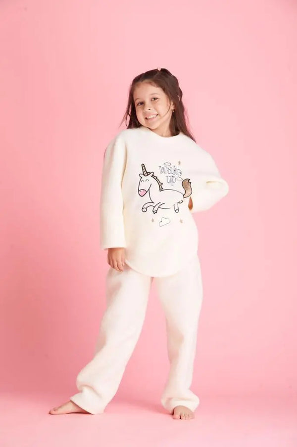 Dolce kids térmico blanco con buzo unicornio