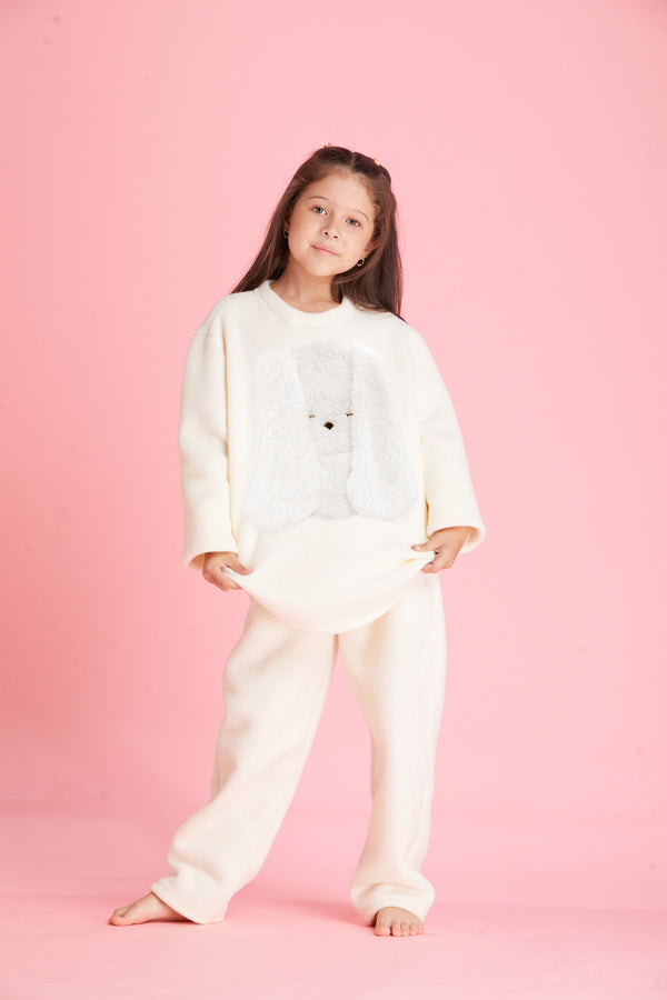 Dolce kids térmico blanco con buzo blanco conejo