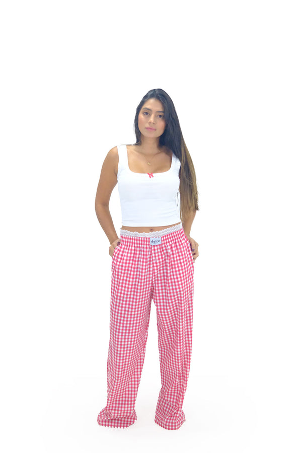 Conjunto pantalón napoli rojo