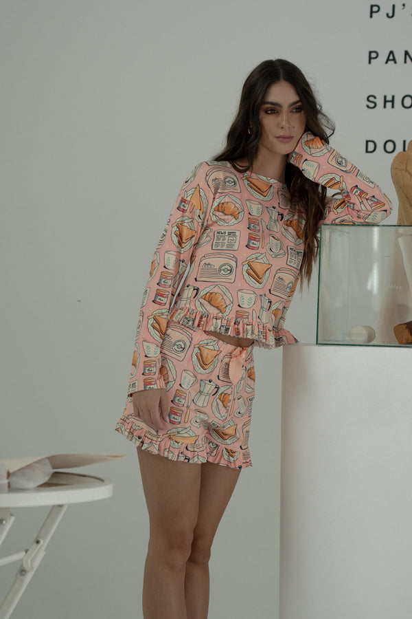 Conjunto short y buso Breakfast
