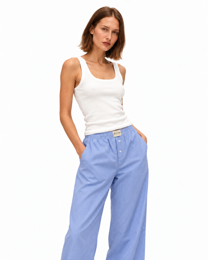 Set Pantalon Capri Skyline Stripes