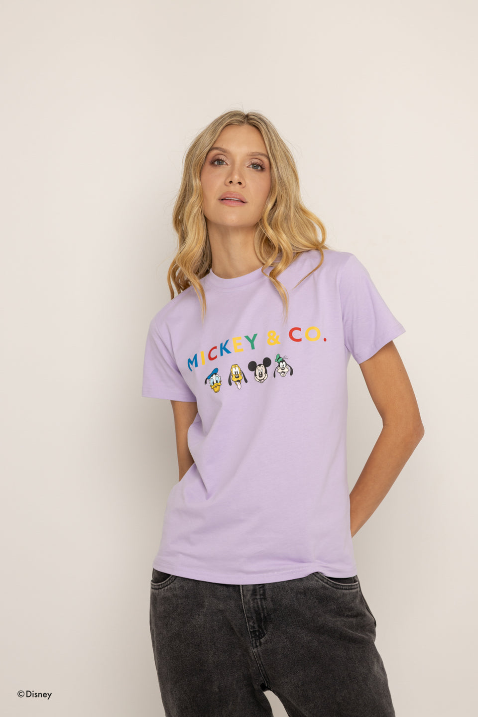T-Shirt  Lila Mickey y Amigos