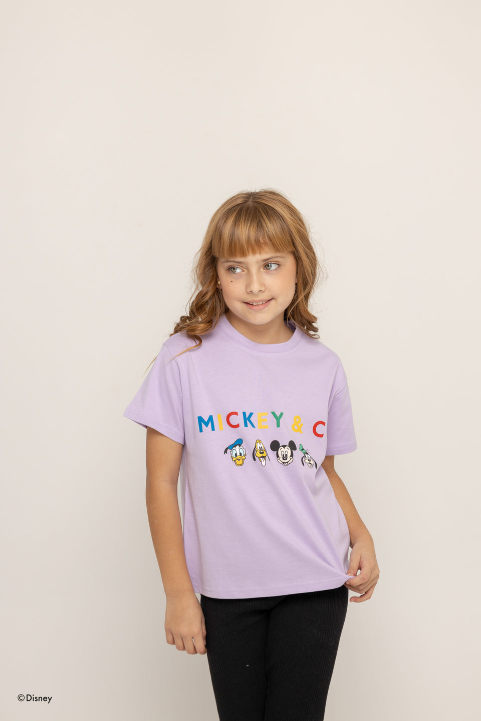 T-Shirt Kids  Lila Mickey y Amigos