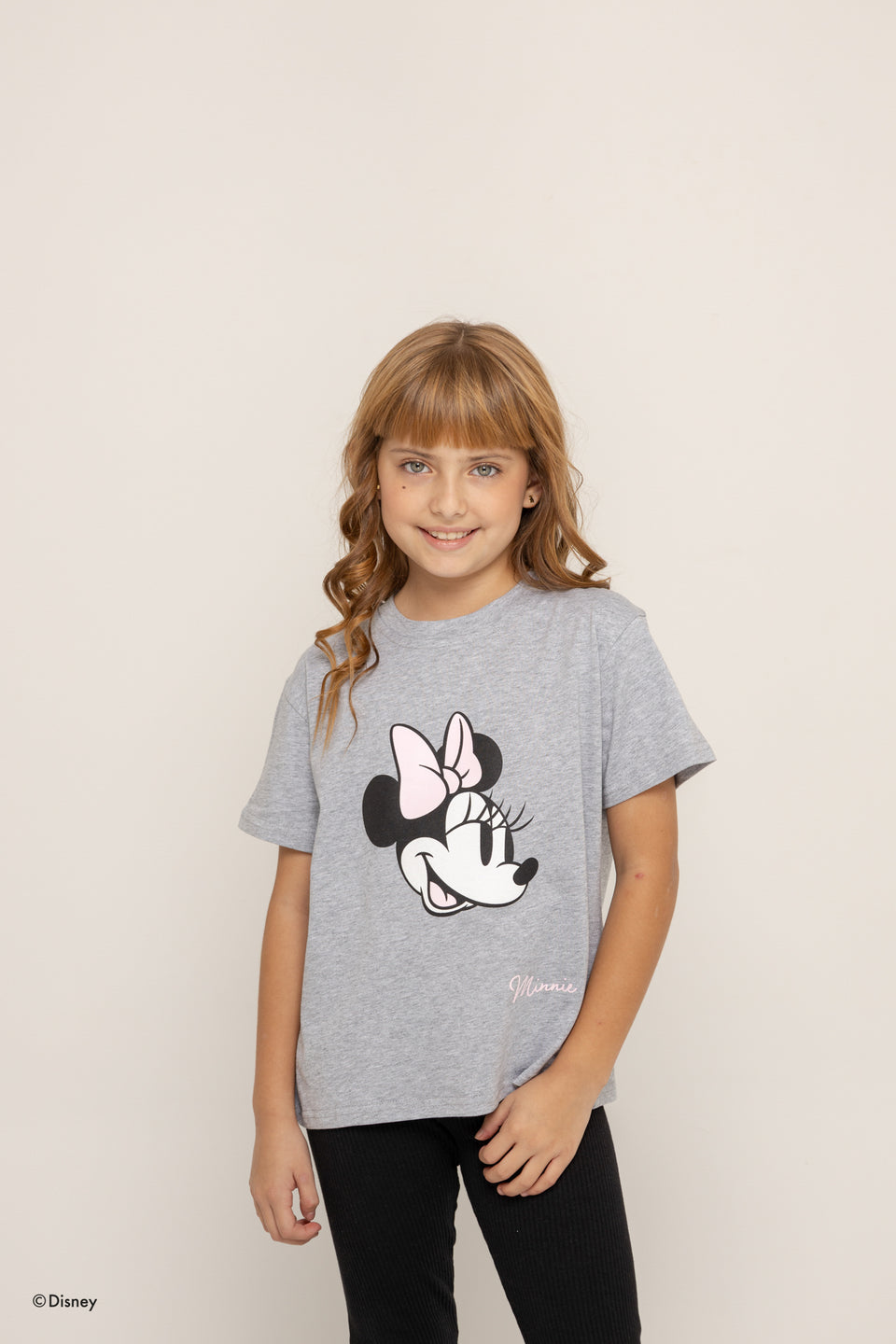 T-Shirt Kids Gris Minnie Mouse