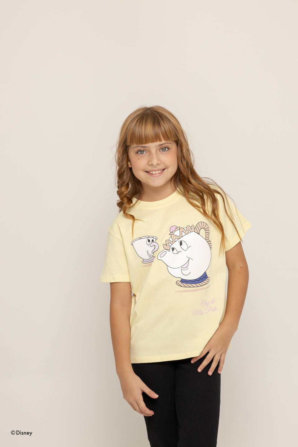 T-Shirt Kids Amarilla Chip y Sra Pots